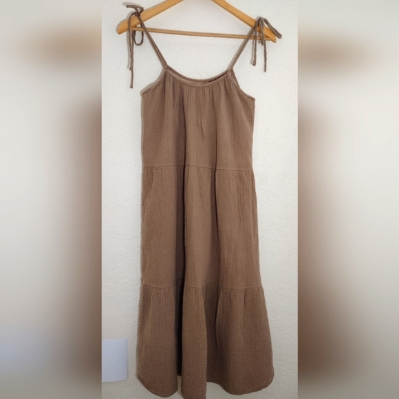 BECASA Tan Maxi Dress - Picture 6 of 7